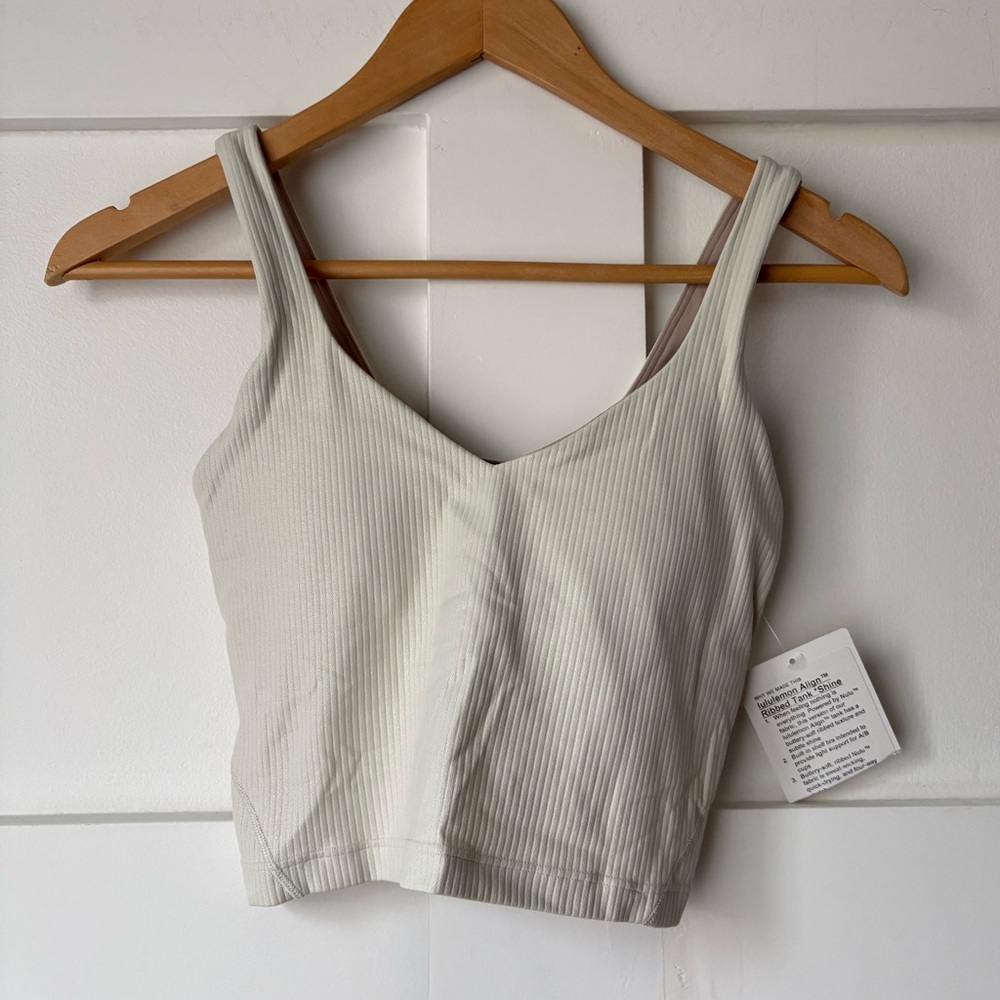 NWT Lululemon • Align Ribbed Tank *Shine • Size 2 - Picture 3 of 6